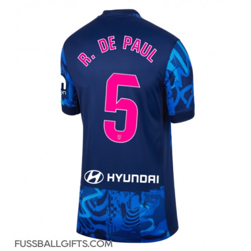 Atletico Madrid Rodrigo De Paul #5 Fußballbekleidung 3rd trikot Damen 2024-25 Kurzarm